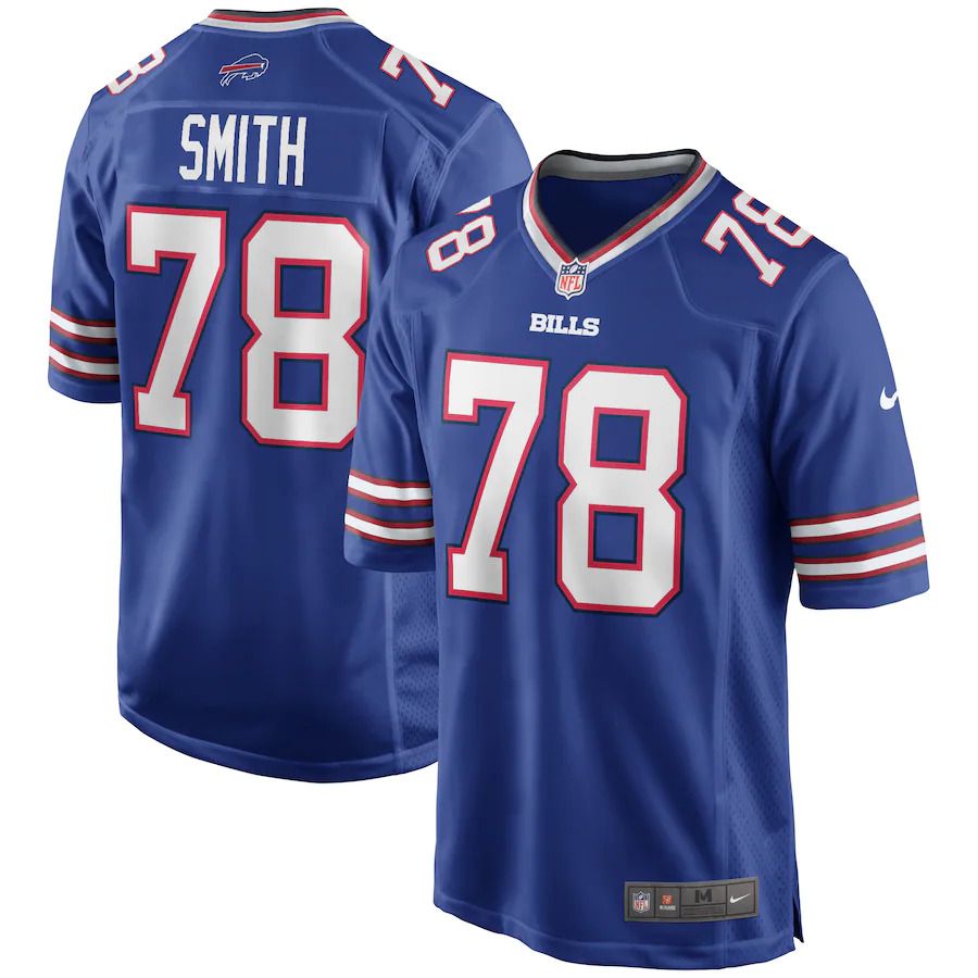 Men Buffalo Bills #78 Bruce Smith Nike Royal Game Retired Player NFL Jersey